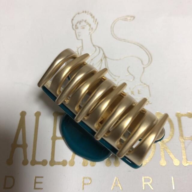 Alexandre de Paris(アレクサンドルドゥパリ)の新品　アレクサンドルドゥパリ  クリップ　4.5㎝ レディースのヘアアクセサリー(バレッタ/ヘアクリップ)の商品写真