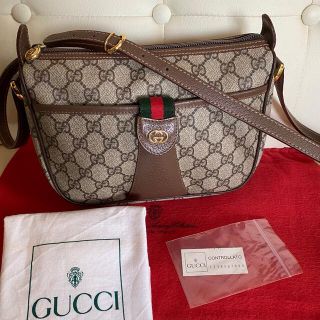 未使用 付属品あり GUCCI オールド グッチ シェリーライン ミニ バッグ-