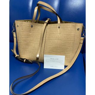 ちか様専用です‼︎ バルコス クロコダイル型押しシャイニングレザー トート(トートバッグ)