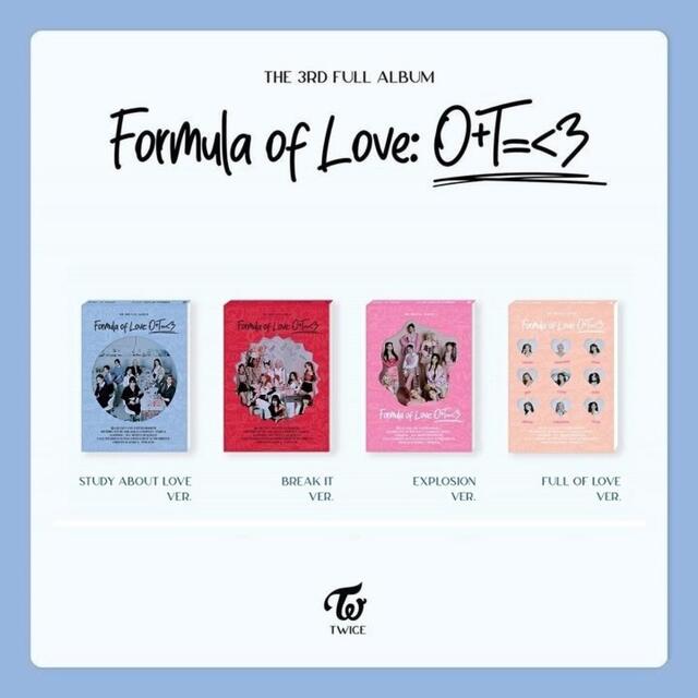 CDTwice 3th アルバム Formula of Love: O+T=<3