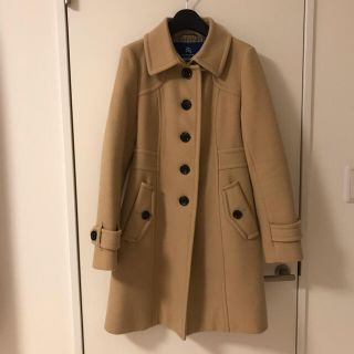 バーバリーブルーレーベル(BURBERRY BLUE LABEL)の【定価7万円】BURBERRY BLUE LABEL アンゴラ混コート(ロングコート)