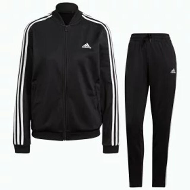 adidas(アディダス)のXL アディダス レディース ジャージ上下 セットアップ ブラック 黒 新品 レディースのレディース その他(その他)の商品写真