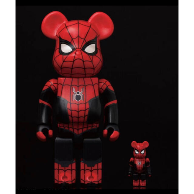 ベアブリックSPIDERMAN UPGRADED SUIT100%  400%berbrick