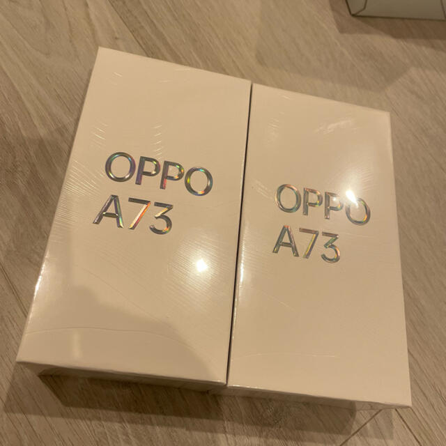 新品 OPPO A73  ブルー・オレンジ 2台セット 版