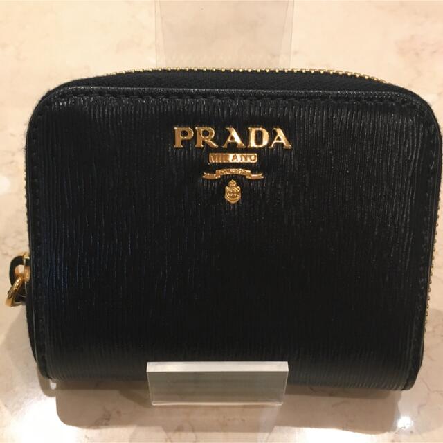 PRADA(プラダ)の［正規品］ PRADA コインケース　ブラック系 レディースのファッション小物(コインケース)の商品写真