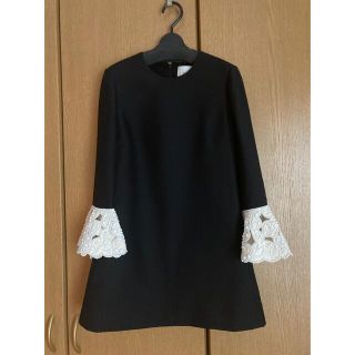 ヴァレンティノ(VALENTINO)のお値下げ　極美品　ヴァレンティノ　シルクウールドレス　サイズ36(ミニワンピース)