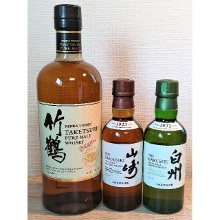 ★新品未開封★竹鶴・山崎・白州　国産ウイスキー飲み比べセット(ウイスキー)