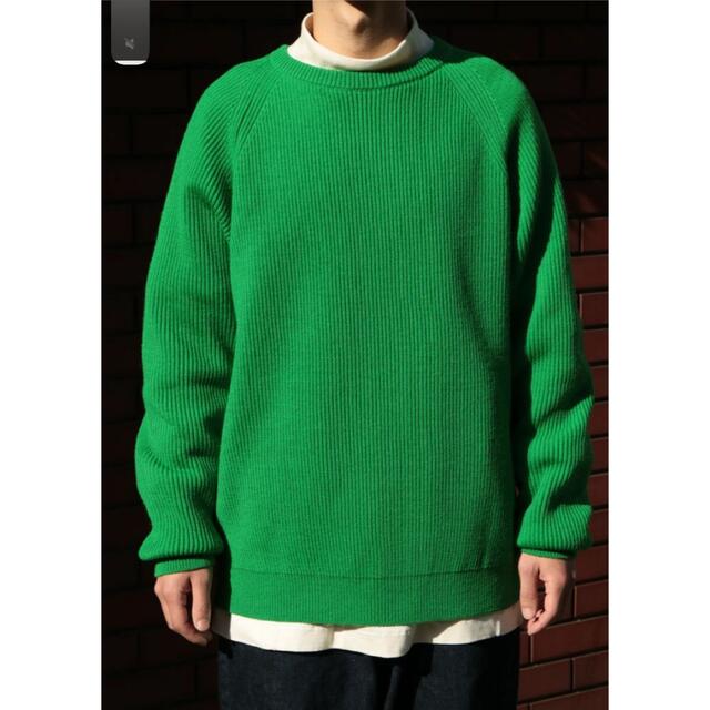 EVCON CREW NECK SWEATER[GREEN]size2 1LDK