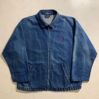 ラルフローレン(Ralph Lauren)のラルフローレン　スイングトップ　ブルゾン　デニム生地　ビッグサイズ　美品(ブルゾン)