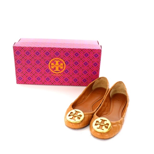 Tory Burch(トリーバーチ)のトリーバーチ キルティング パンプス レザー 6C 23cm ベージュ レディースの靴/シューズ(ハイヒール/パンプス)の商品写真