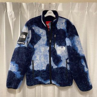 シュプリーム(Supreme)のsupreme thenorthface フリース インディゴ M(ブルゾン)