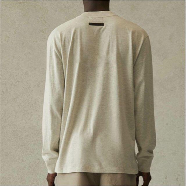 新品【メンズS】☆エッセンシャルズ☆厚手生地!ロゴ長袖Tシャツ/グレー 2022年レディースファッション福袋 vivacf.net