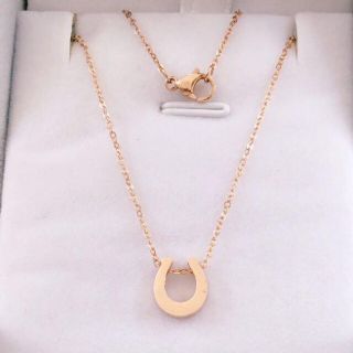 ステンレスネックレス　馬蹄ネックレス　レディースアクセサリーレディースネックレス(ネックレス)