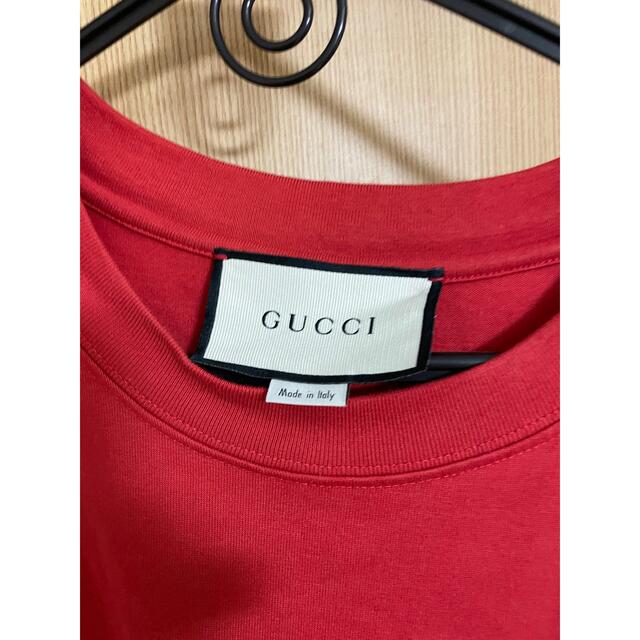 Gucci(グッチ)のGUCCI  レッドカラーTシャツ！値下げしました！ メンズのトップス(Tシャツ/カットソー(半袖/袖なし))の商品写真