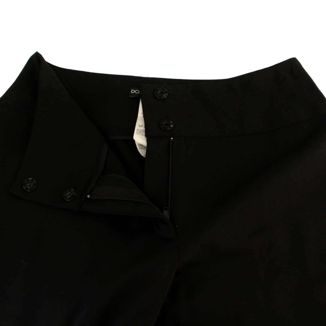 DOLCE&GABBANA(ドルチェアンドガッバーナ)のドルチェ&ガッバーナ ドルガバ パンツ スラックス プリーツ 40 M 黒 レディースのパンツ(その他)の商品写真