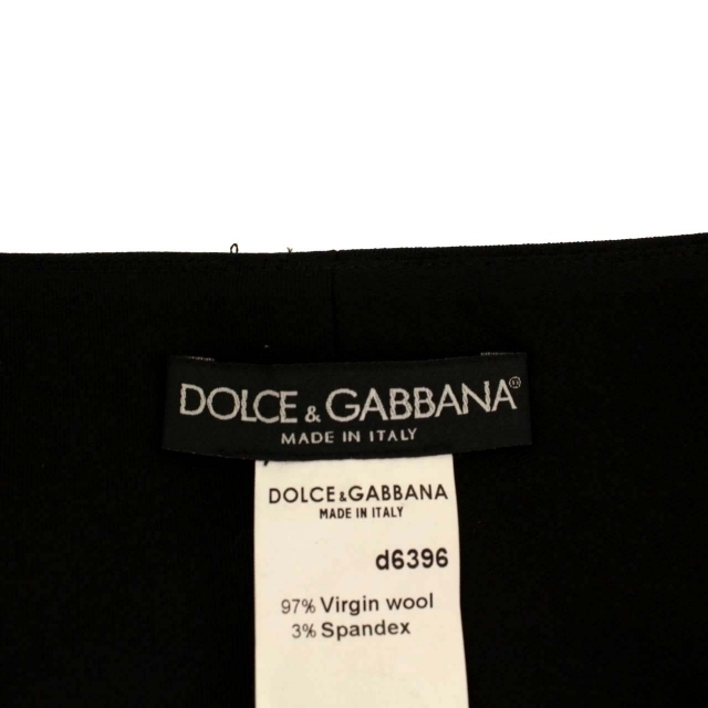 DOLCE&GABBANA(ドルチェアンドガッバーナ)のドルチェ&ガッバーナ ドルガバ パンツ スラックス プリーツ 40 M 黒 レディースのパンツ(その他)の商品写真