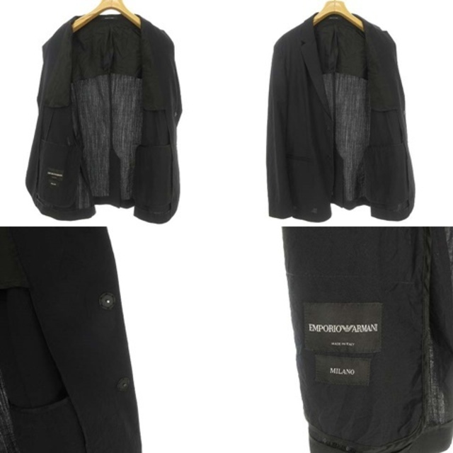 Emporio Armani(エンポリオアルマーニ)のエンポリオアルマーニ MILANO シワ加工 スーツ セットアップ IBS17 メンズのスーツ(セットアップ)の商品写真