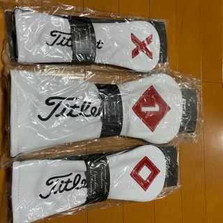 タイトリスト(Titleist)のタイトリスト White Leather Head Cover 3個セット(その他)