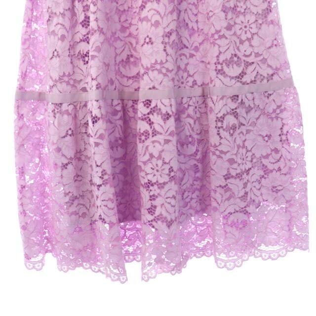 ANAYI(アナイ)のアナイ ANAYI 19SS レースロングスカート フレア 38 ピンク レディースのスカート(ロングスカート)の商品写真