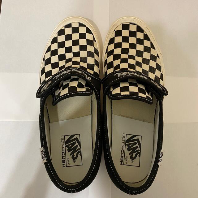 VANS(ヴァンズ)のVANS STYLE47 ベルクロ カスタム 27.5 チェッカー メンズの靴/シューズ(スニーカー)の商品写真