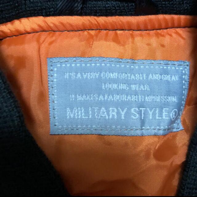  MA-1  MILITARY STYLE MA1 ブラック×オレンジ メンズのジャケット/アウター(その他)の商品写真