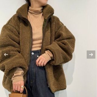 プラージュ(Plage)の新品　タグ付　Plage リバーシブル　ボア　 ブルゾン　38(ブルゾン)