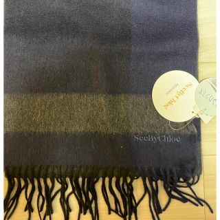 SEE BY CHLOE - SEE BY CHLOE カシミヤ100%マフラー 新品未使用タグ