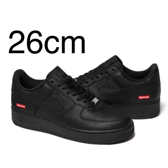 Supreme - Supreme Nike Air Force1 Low 黒 26 エアフォース1の通販 by
