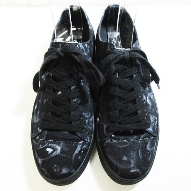 Yohji Yamamoto(ヨウジヤマモト)のヨウジヤマモト 美品 21SS ローカットスニーカー シューズ 2 ブラック メンズの靴/シューズ(スニーカー)の商品写真
