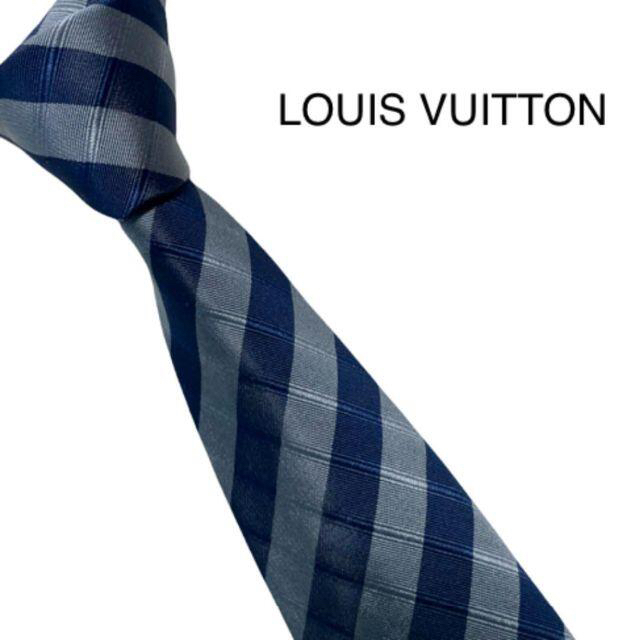 美品 LOUIS VUITTON ルイヴィトン ネクタイ レジメンタル ダミエ