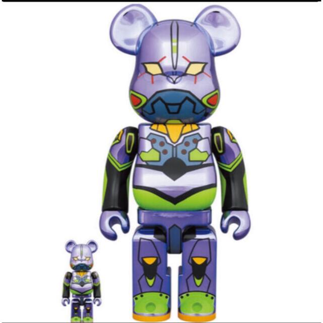 ベアブリックBE@RBRICK エヴァンゲリオン　初号機 100％ 400％　新品