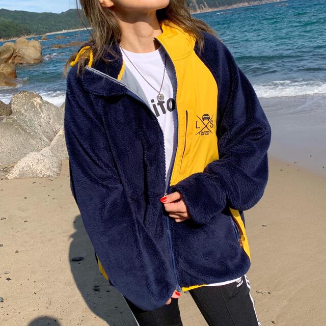 THE NORTH FACE(ザノースフェイス)の冬デートに☆LUSSO SURF フリースジャケット　yellow Mサイズ☆ メンズのジャケット/アウター(ブルゾン)の商品写真