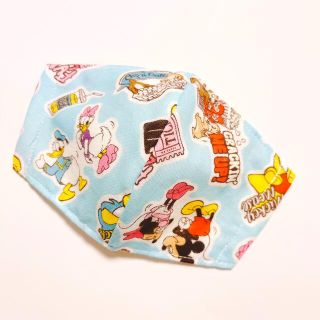 21-9 ブルー　子供マスクM   裏地メッシュ(外出用品)