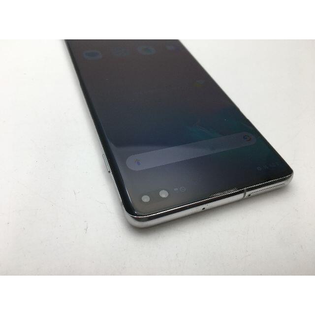 SAMSUNG(サムスン)のR304 SIMフリー au Galaxy S10+ SCV42 ホワイト美品 スマホ/家電/カメラのスマートフォン/携帯電話(スマートフォン本体)の商品写真