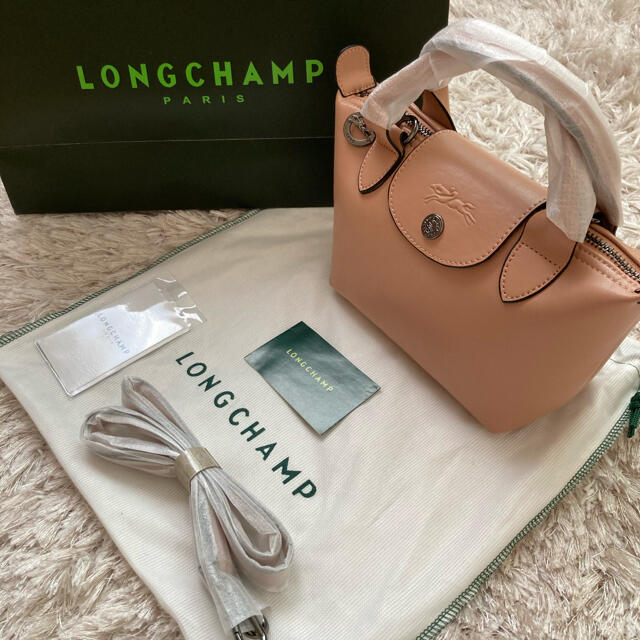 新品 ロンシャン LONGCHAMP ハンドバッグ ル・プリアージュ キュイール ブリューム