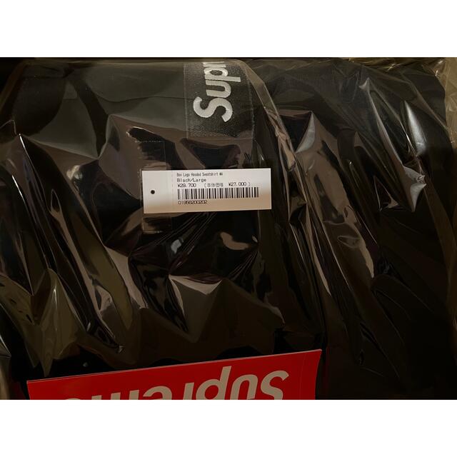 supreme box logo パーカー　L