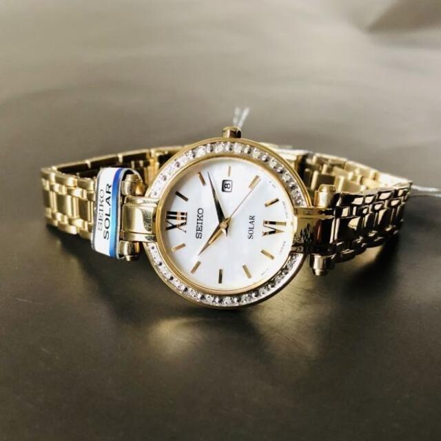 SEIKO(セイコー)の新品●ダイヤ★セイコー ソーラー SEIKO 腕時計 パールダイアル レディース レディースのファッション小物(腕時計)の商品写真