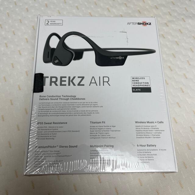 AFTERSHOKZ ブルートゥースイヤホン 骨伝導 TREKZ AIR AFT スマホ/家電/カメラのオーディオ機器(ヘッドフォン/イヤフォン)の商品写真