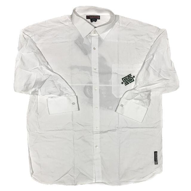 人気商品 SOURCE XL ボタンシャツ 長袖 バックプリント ラッパーMC ソース シャツ