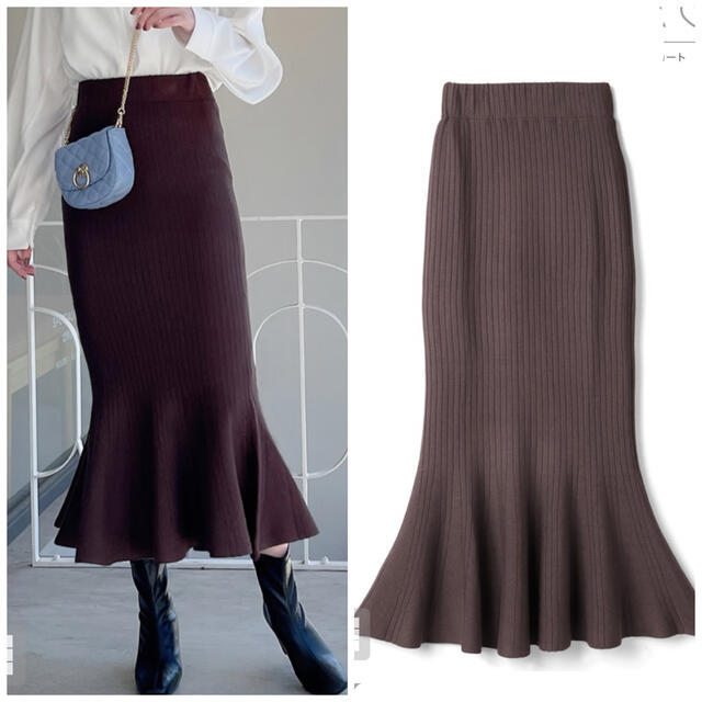 GRL(グレイル)の【GRL】ニットマーメイドスカート レディースのスカート(ロングスカート)の商品写真