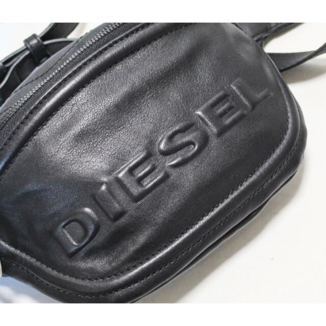 DIESEL(ディーゼル)の《ディーゼル》新品 ビッグロゴ 総レザー ボディバッグ ウェストポーチ 男女兼用 メンズのバッグ(ボディーバッグ)の商品写真