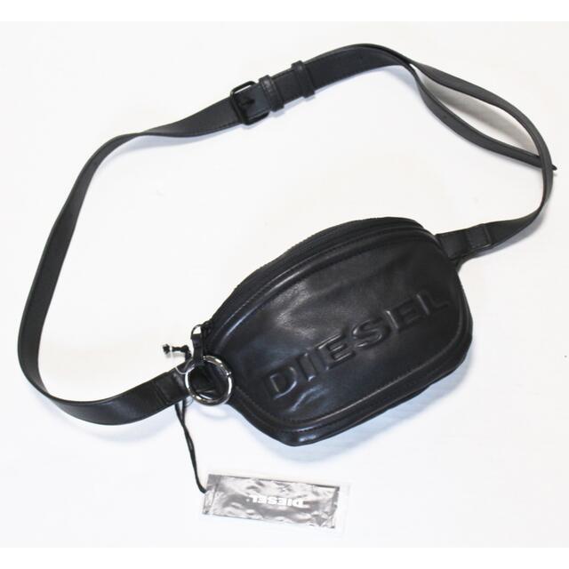 DIESEL(ディーゼル)の《ディーゼル》新品 ビッグロゴ 総レザー ボディバッグ ウェストポーチ 男女兼用 メンズのバッグ(ボディーバッグ)の商品写真