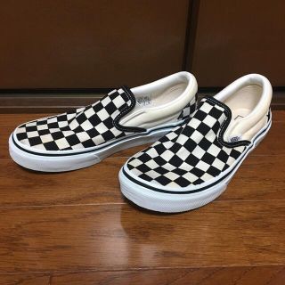 ヴァンズ(VANS)のVANSバンズ キッズ クラシック スリッポン チェッカー柄 23cm(スリッポン)