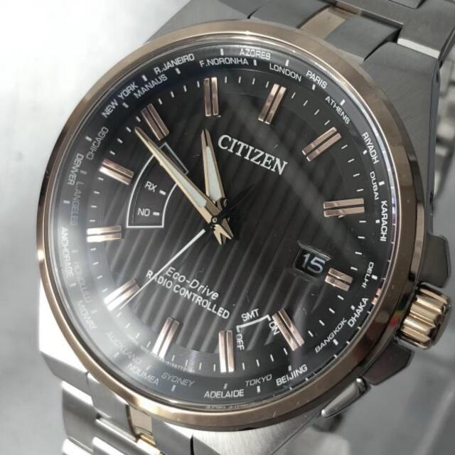 新品】高級シチズン 電波ソーラー エコドライブ CITIZEN メンズ腕時計