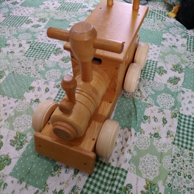 汽車ポッポ 木製 おもちゃ 手押し車