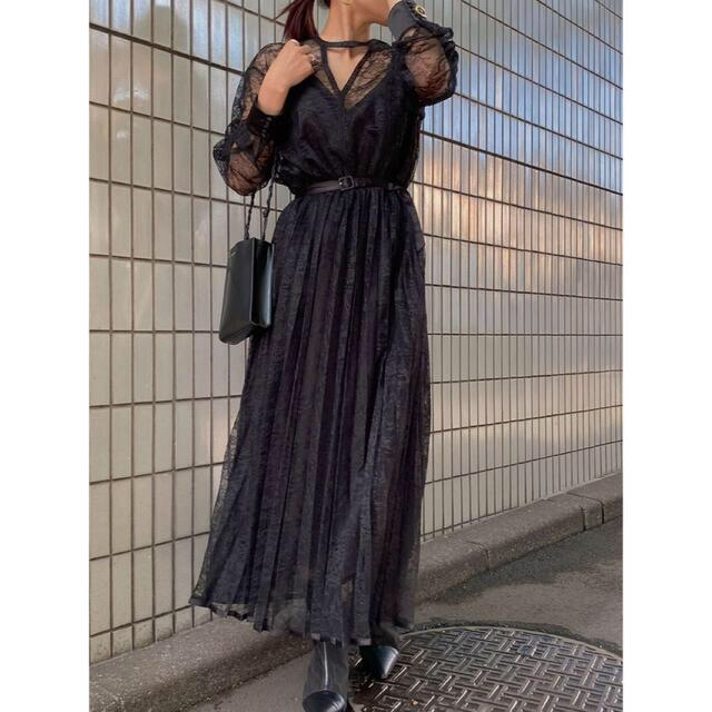 ameri LADY LACE PLEATS DRESS 新品