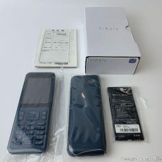 シャープ(SHARP)の616新品SIMロック解除済みY!mobile Simply 603SIブルー(携帯電話本体)