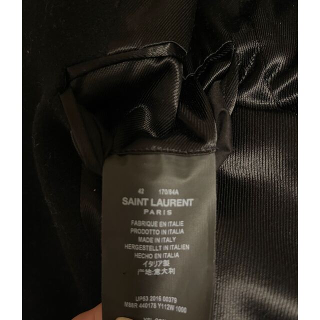 Saint Laurent(サンローラン)のsant laurent コート　42 -Sale メンズのジャケット/アウター(チェスターコート)の商品写真
