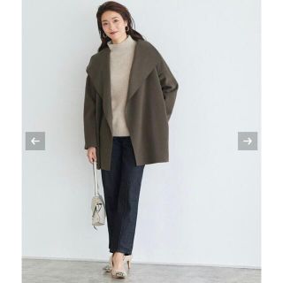 ザラ(ZARA)の未使用　オープンカラーショートコート(ロングコート)