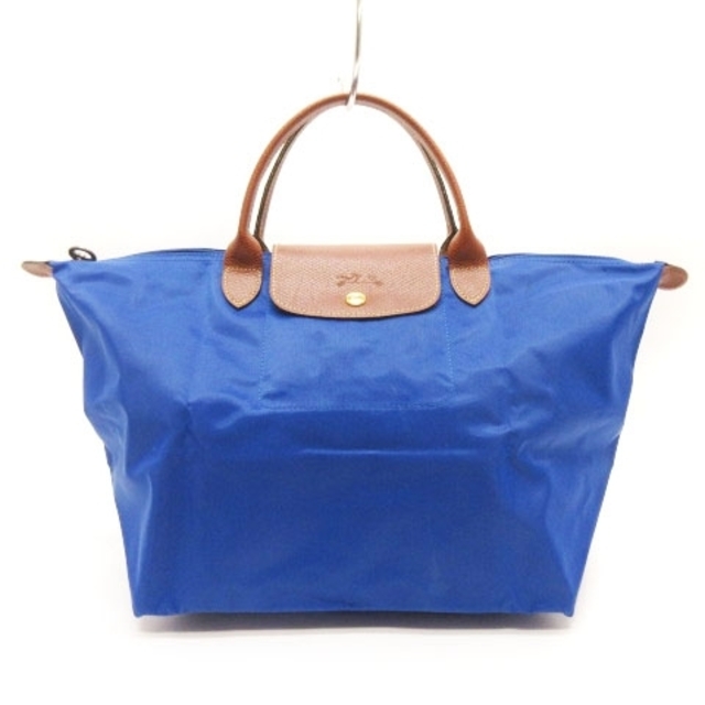 LONGCHAMP(ロンシャン)のロンシャン ル・プリアージュ トートバッグ 折りたたみ ブルー ブラウン M 鞄 レディースのバッグ(トートバッグ)の商品写真